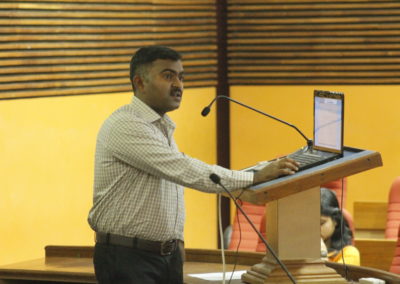 Dr. Periyasamy presenting paper in the Technical Session IV